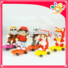 New Arriving Plush Musical Doll With Skateboards,Electric Musical Plush Doll Toy